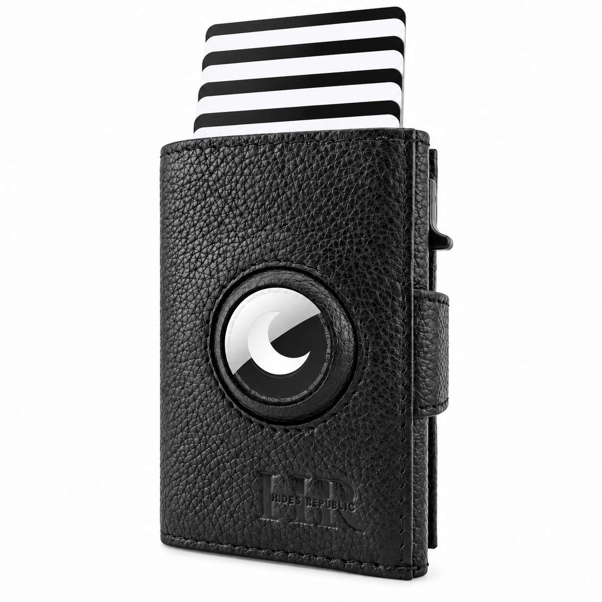 'Monaco' Airtag Card Wallet Black