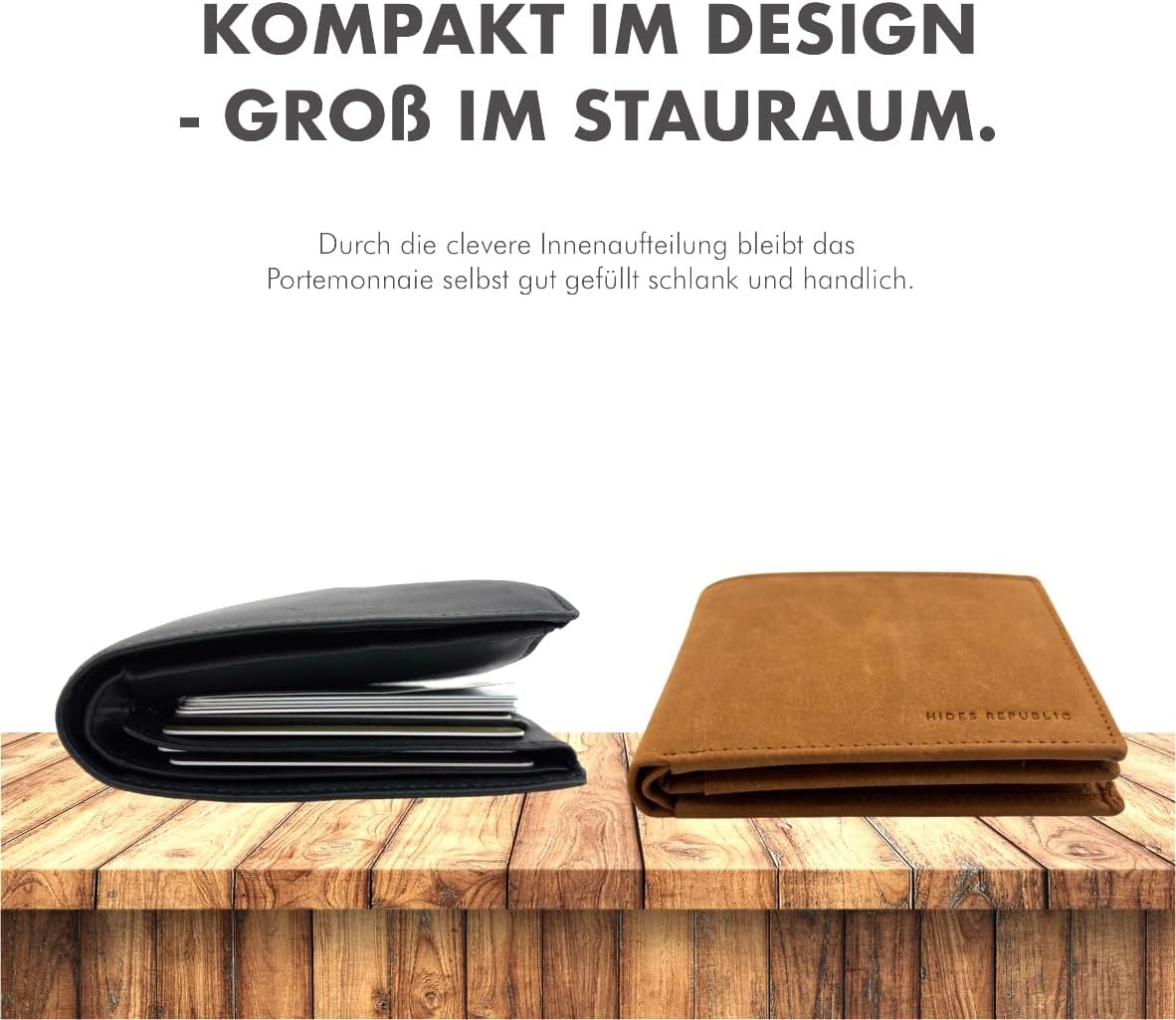 'Sydney' AirTag Wallet Vintage Braun