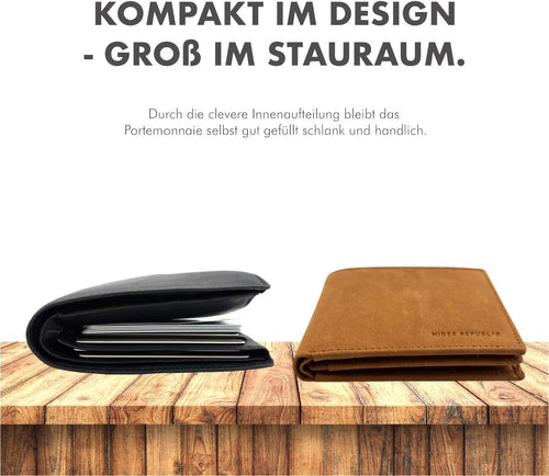 'Sydney' AirTag Wallet Vintage Braun