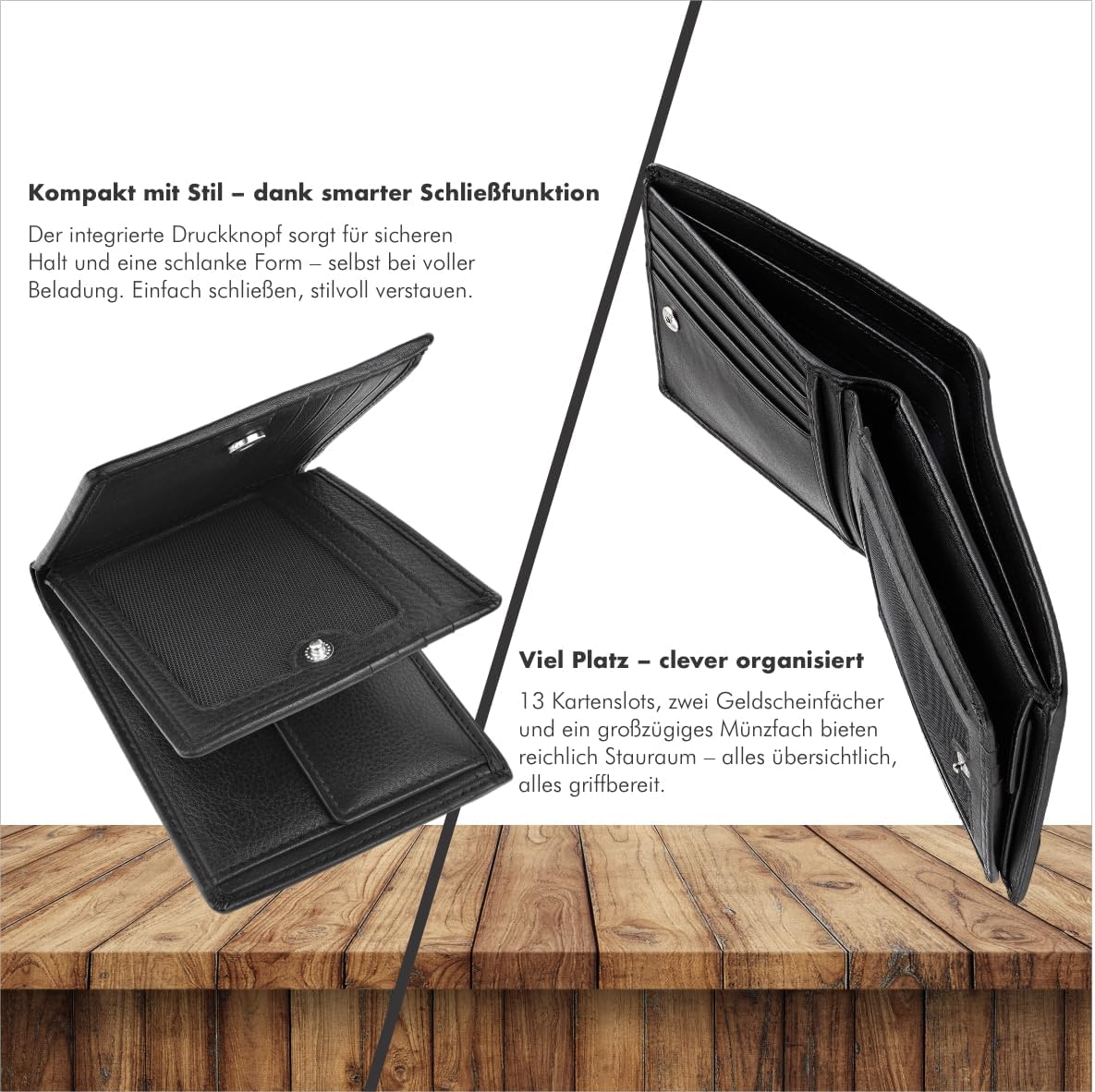 'Sydney' Geldbörse Schwarz